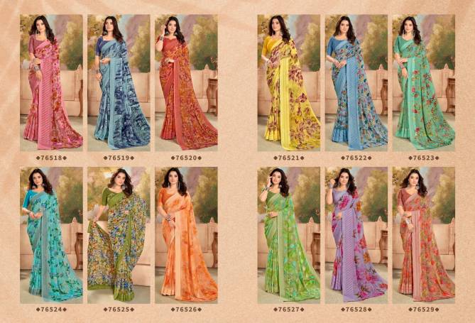 Sarika By Vipul Georgette Printed Daily Wear Sarees Catalog